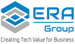 Logotipo de Era Group con su eslogan "Creating Tech Value For Business"