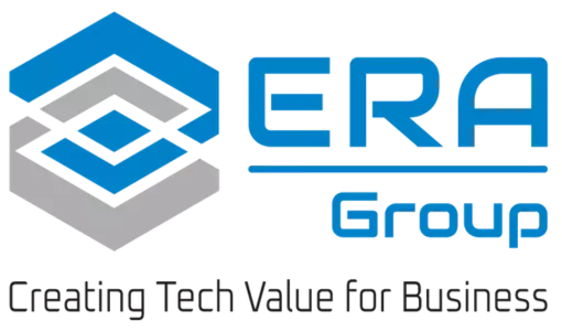 Logotipo de Era Group con su eslogan "Creating Tech Value For Business"